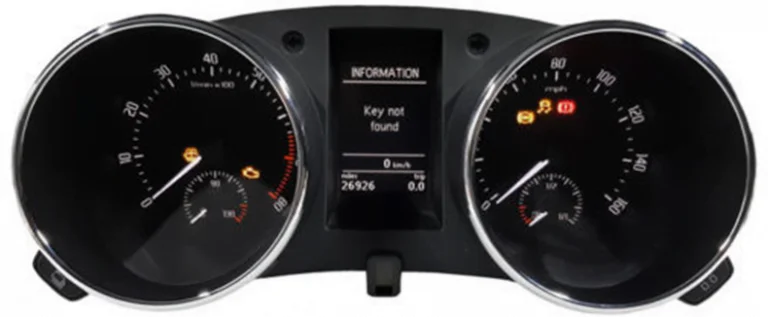Skoda Yeti Instrument Cluster 768x317