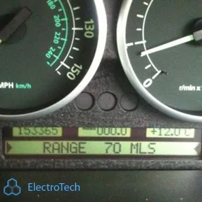 Range Rover L322 Cluster Unit After Repair With Logo