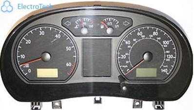 VW Polo 2002 2007 9N Instrument Cluster With Logo