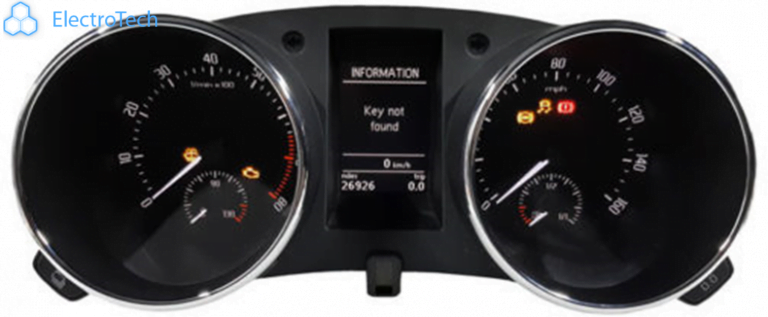 Skoda Yeti Instrument Cluster With Logo